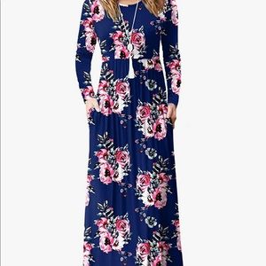 Long sleeve maxi dress